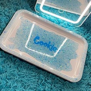 Custom made, cookies rolling tray. Metal tray sealed with resin.